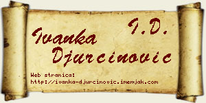 Ivanka Đurčinović vizit kartica